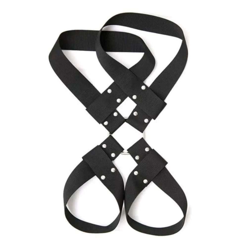 NWOT Black Thigh Ankle Restraints Lingerie Sexy Cosplay Roleplay Dominant